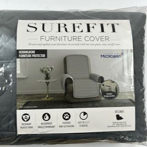 Surefit recliner cover. Color Grey.   Limit 1 per bundle due to weight.